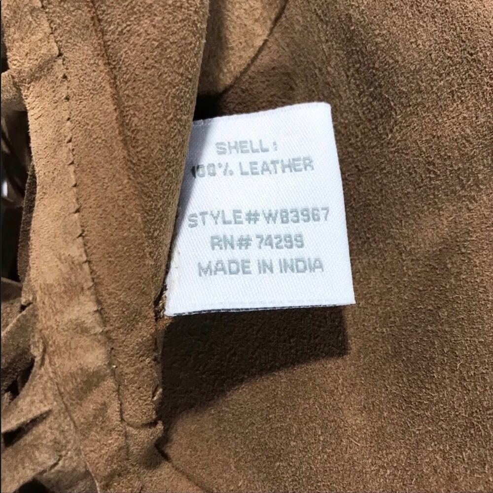 W118 by Walter Baker Lenny Fringe Leather Vest - Picture 7 of 8